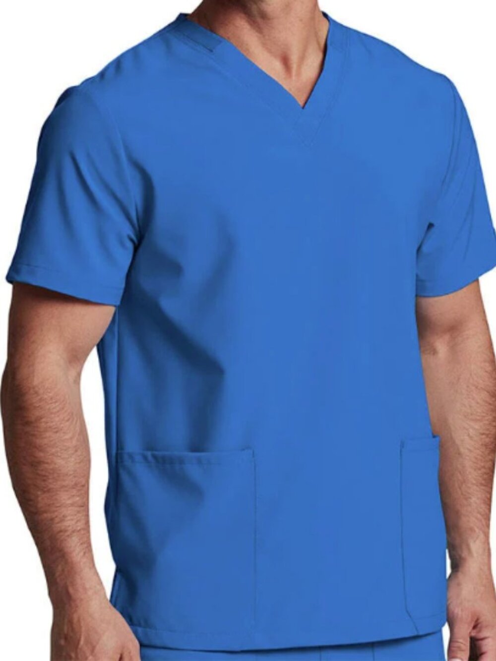 Unisex Landau Essentials V-Neck Large‎ Scrubs Top Shirt Short Sleeves